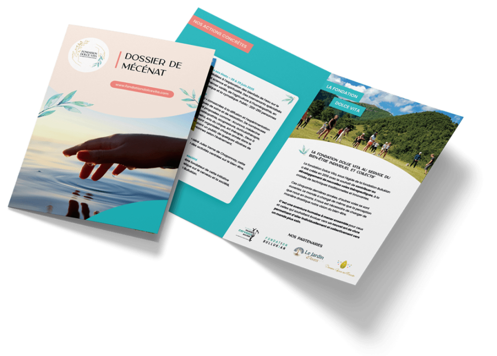 faire connaitre une fondation avec une brochure