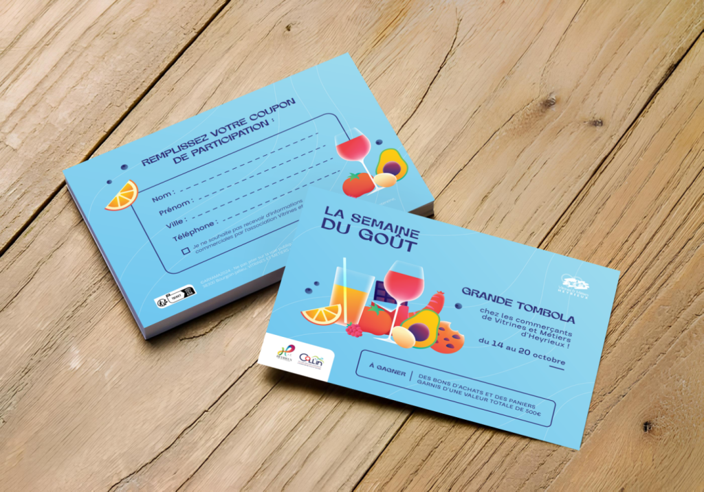 communication commerce de proximité tickets de tombola