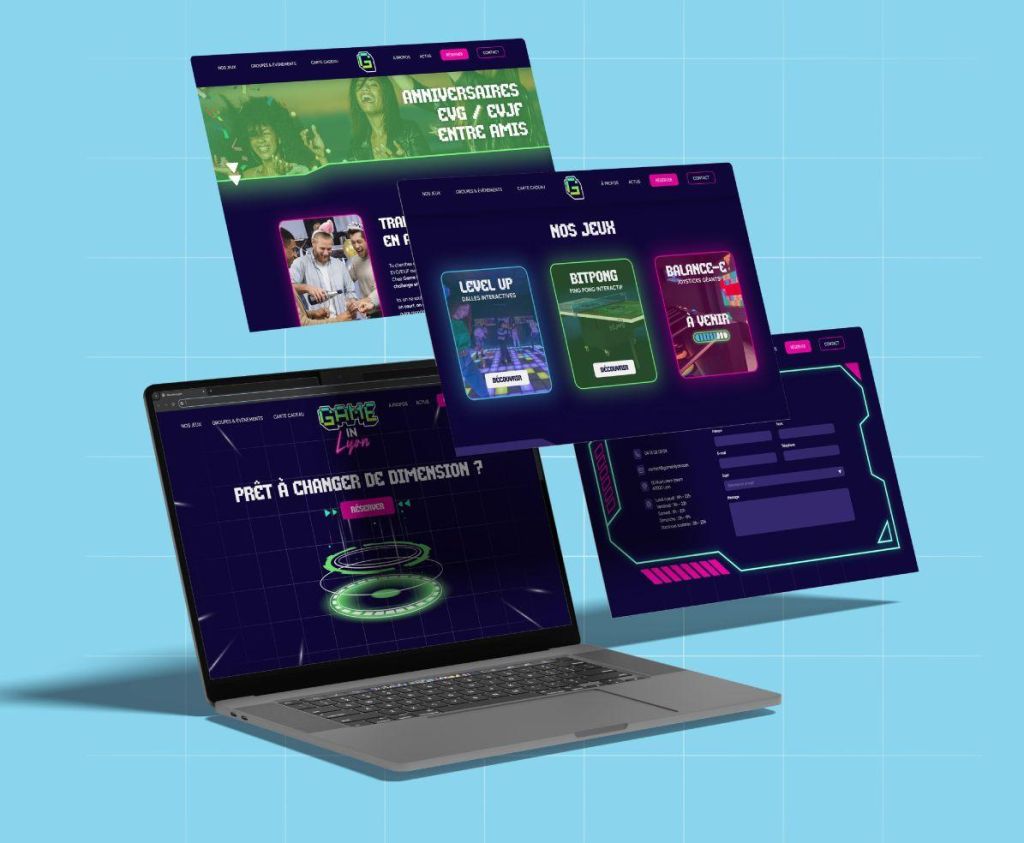 promouvoir son parc de loisirs via un site web comme game in lyon
